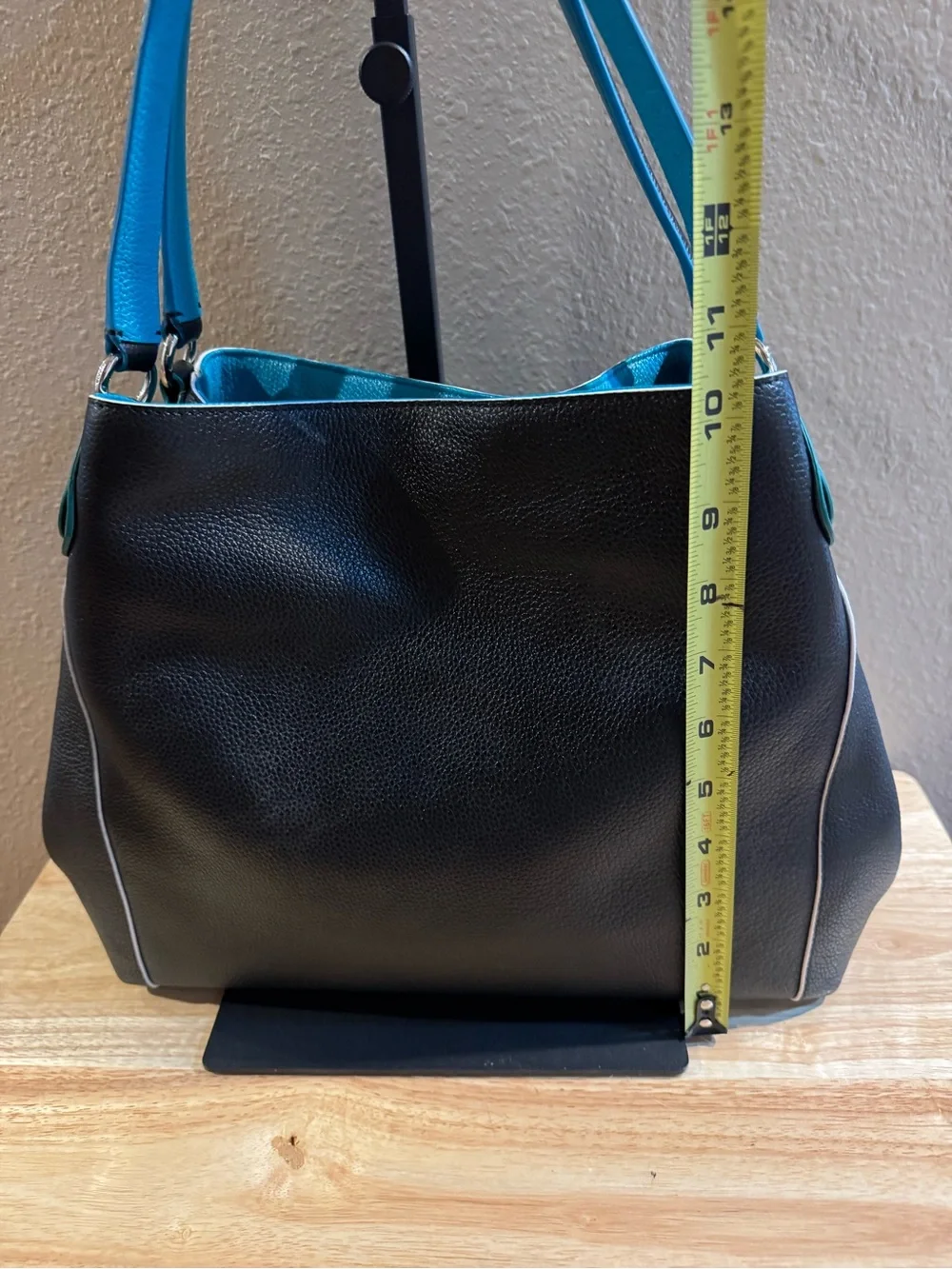Coach Edie Pebble Leather Shoulder Bag with Turn Lock
